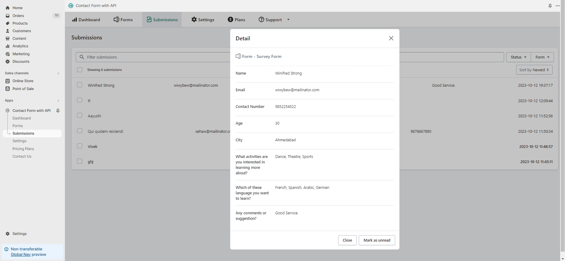 Form-Submissions-modal