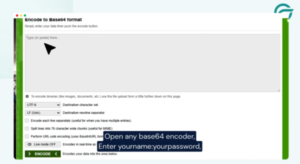 Generate Base64-Encoded Credentials