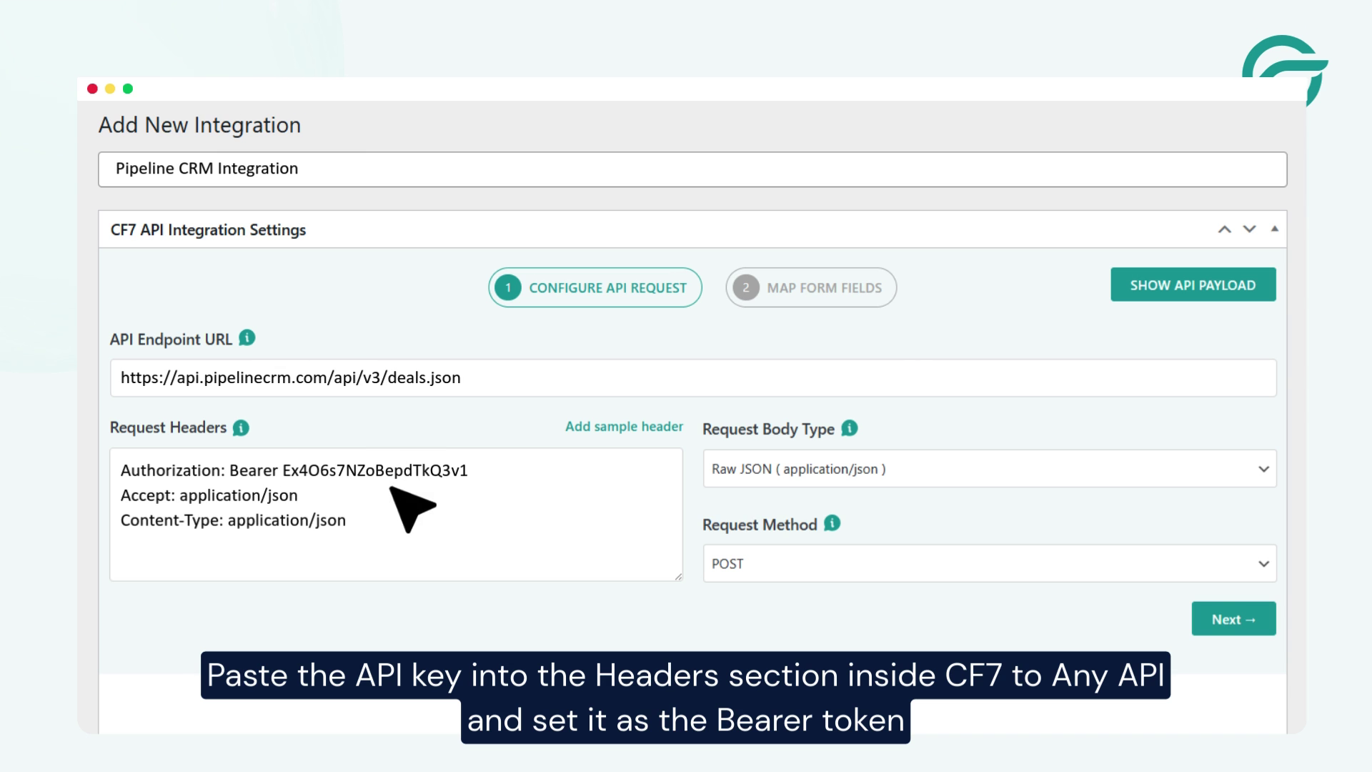 Locate API Headers in Pipeline CRM