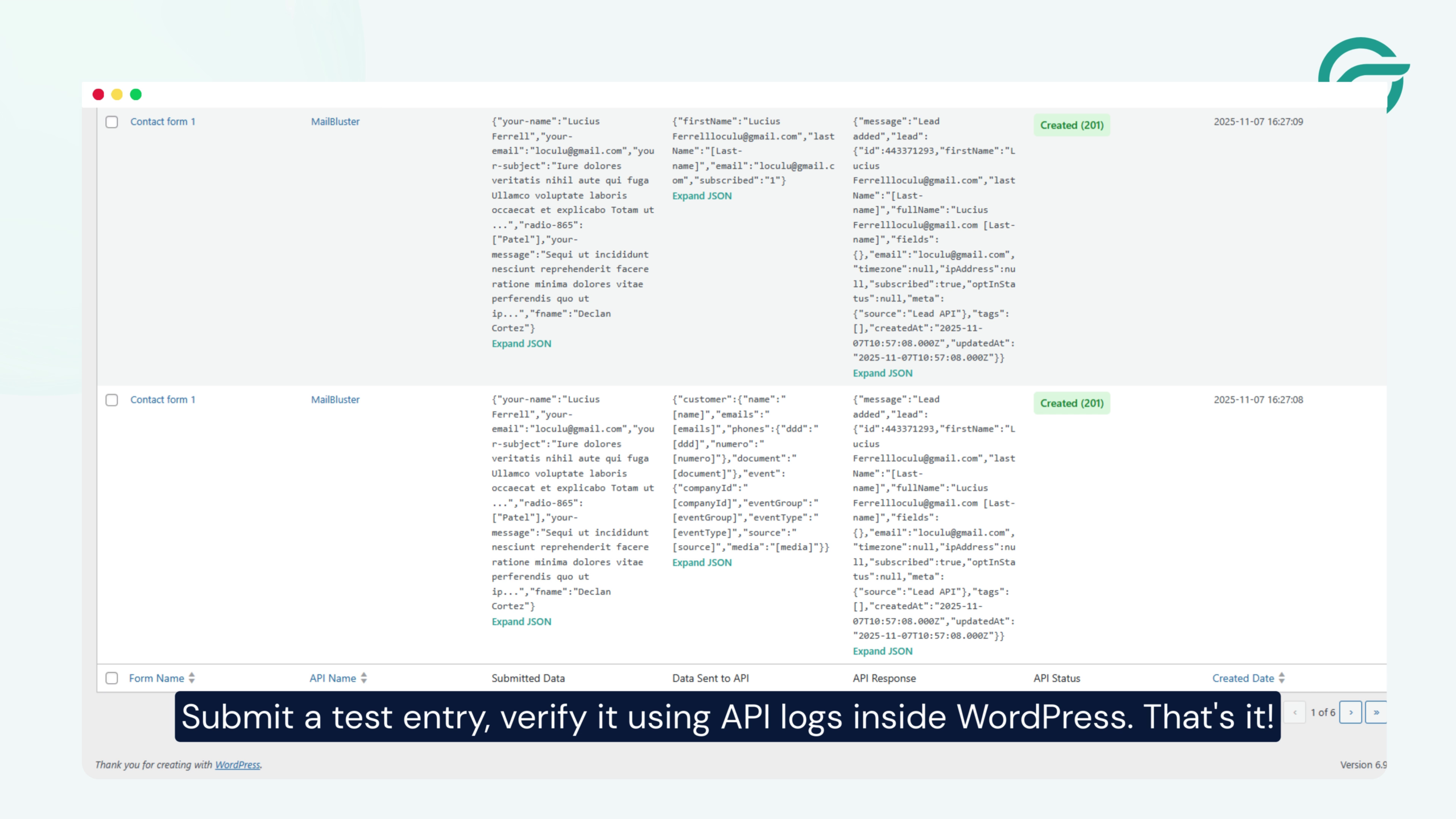 Test and Verify the Integration