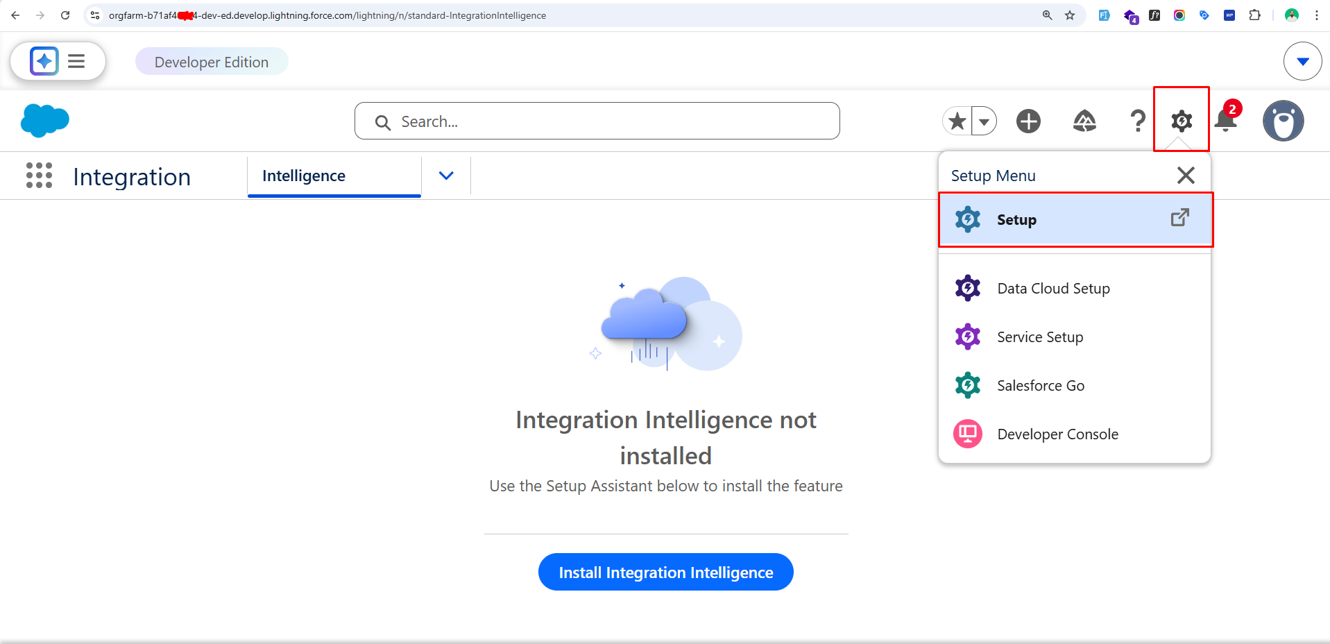 login and set up for sales force