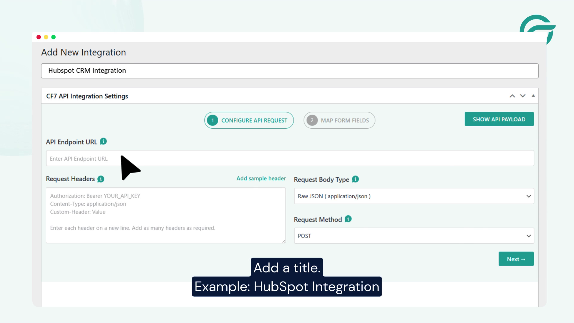 Create a New Integration