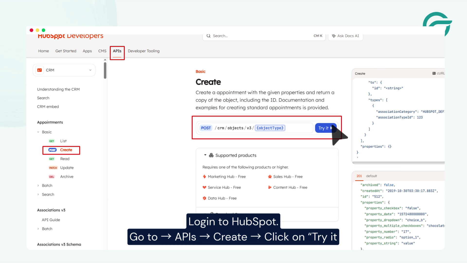 Get HubSpot API Endpoint