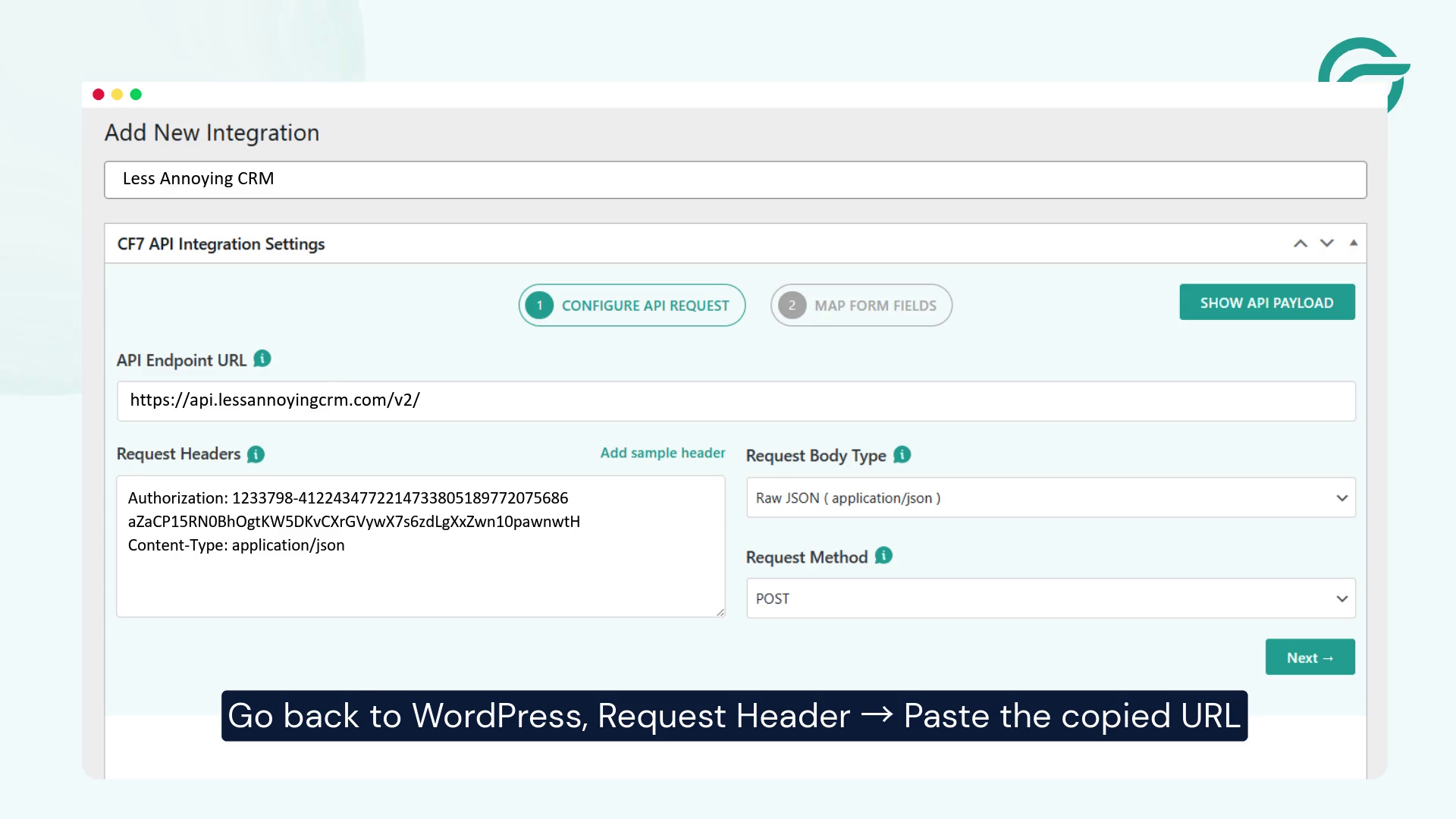 Add the Request Header in WordPress