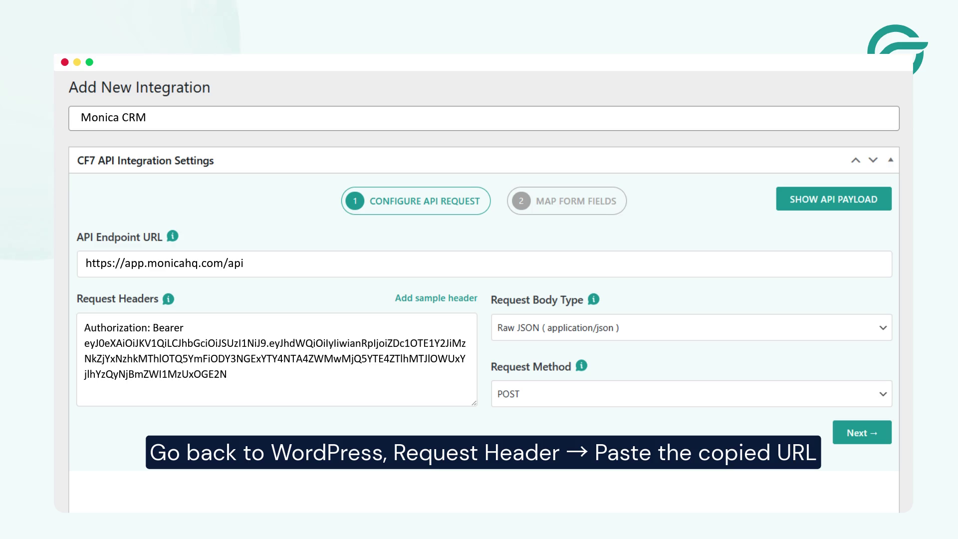 Configure the Request Headers